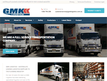 Tablet Screenshot of gmklogistics.com.au